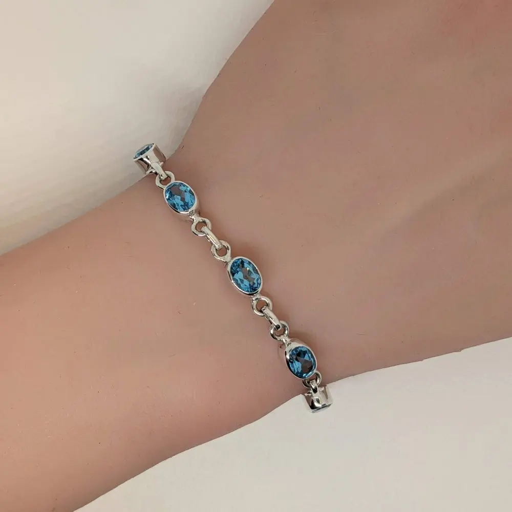 London Blue Topaz Bracelet - Image 2