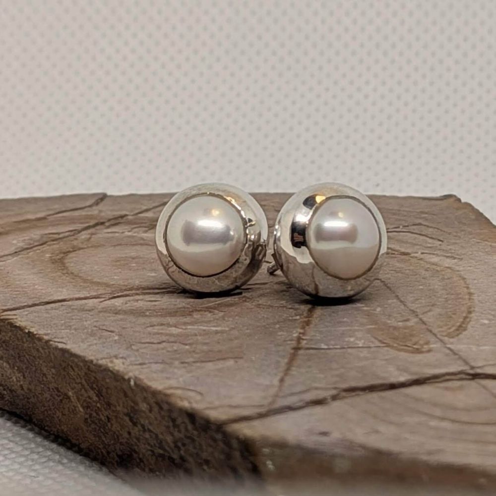 Pearl Stud Earrings