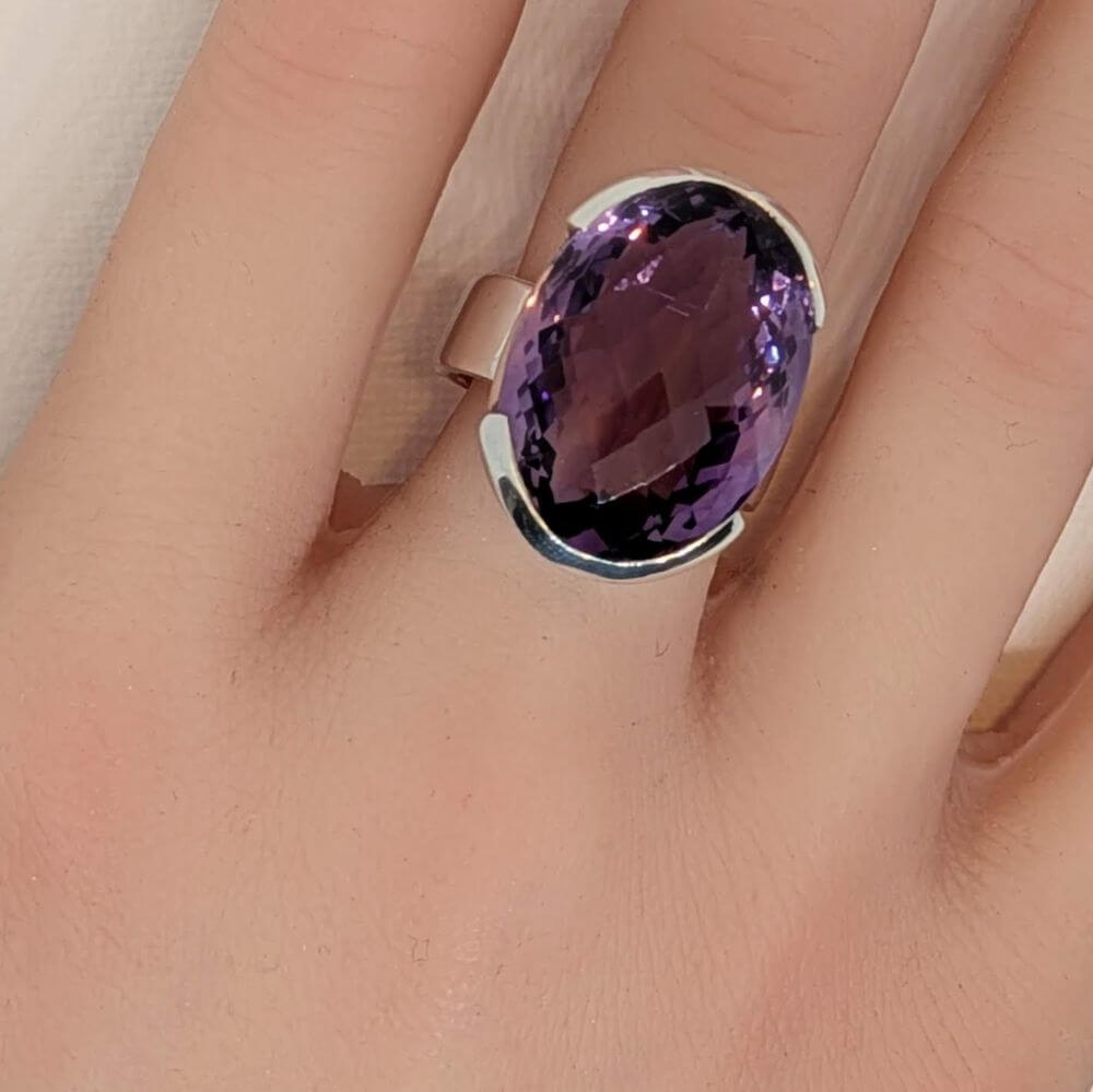 Amethyst Cushion‑Cut Ring - Image 5