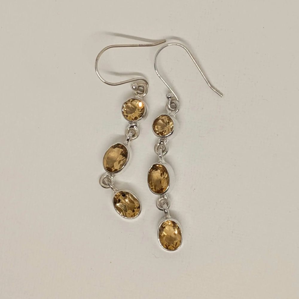Cascading Citrine Earrings - Image 3