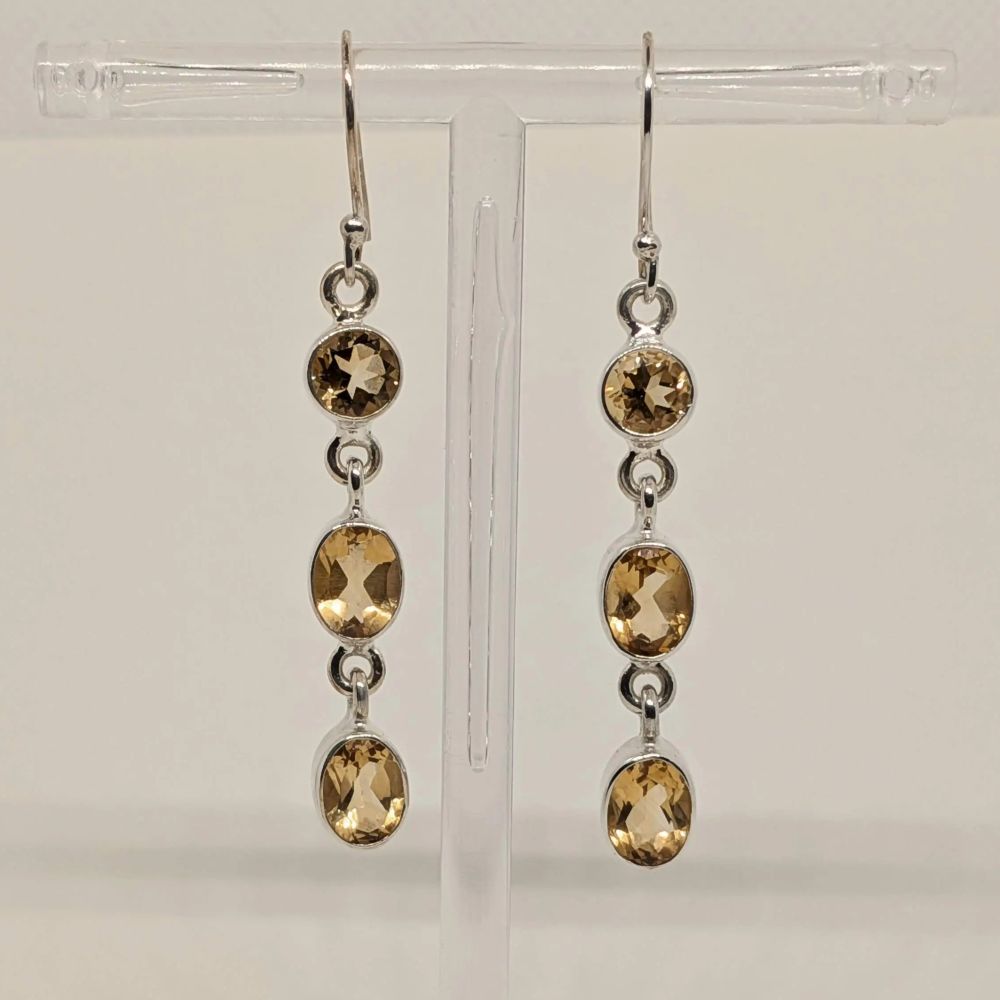 Cascading Citrine Earrings - Image 2