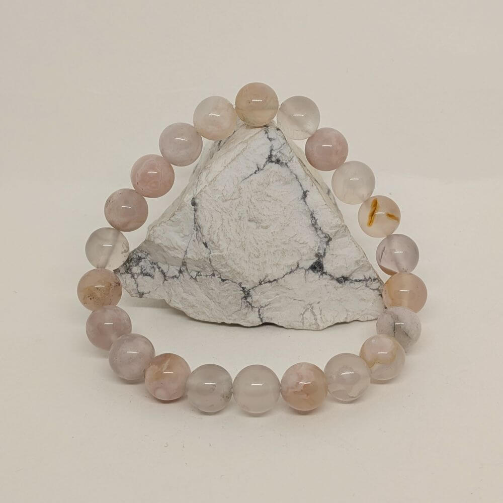 UAC6 Gemstone Bracelets – Sakura Flower Agate