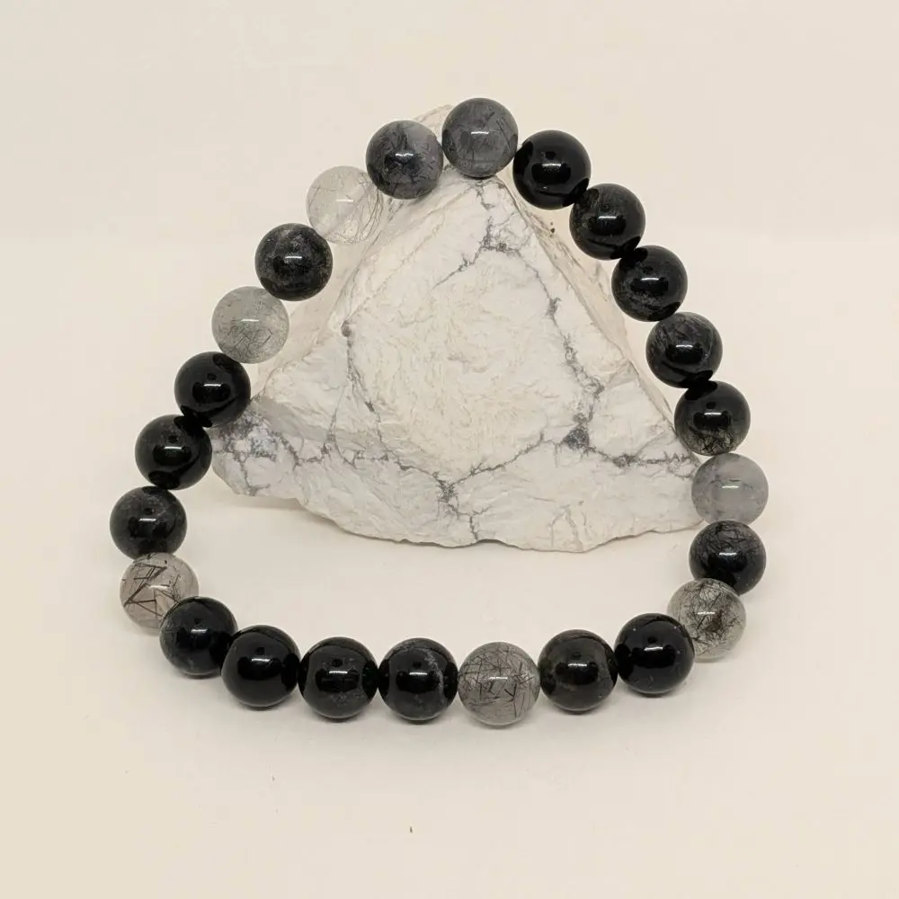 Tourmaline Quartz Bracelet – Clarity, Protection & Balanced Energy