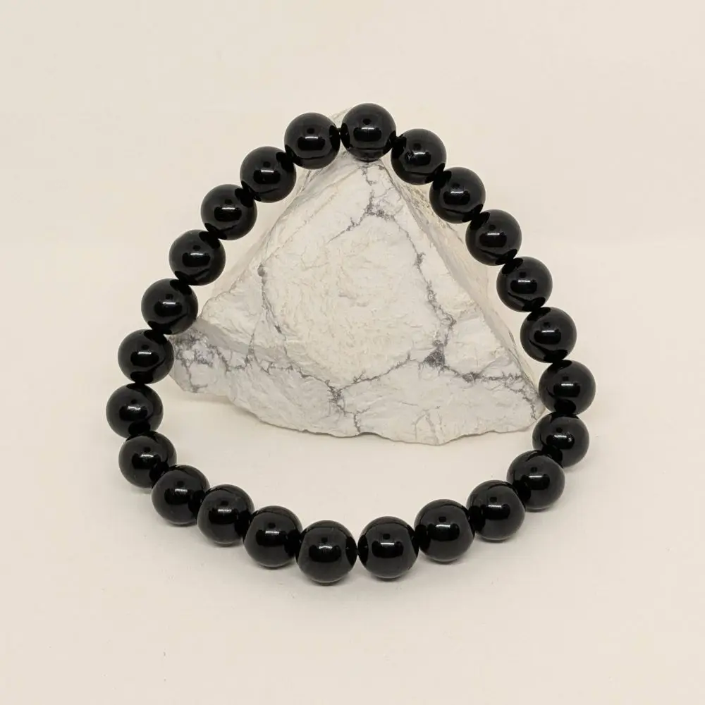 Black Tourmaline Bracelet (AA) – Protection, Grounding & Energetic Strength