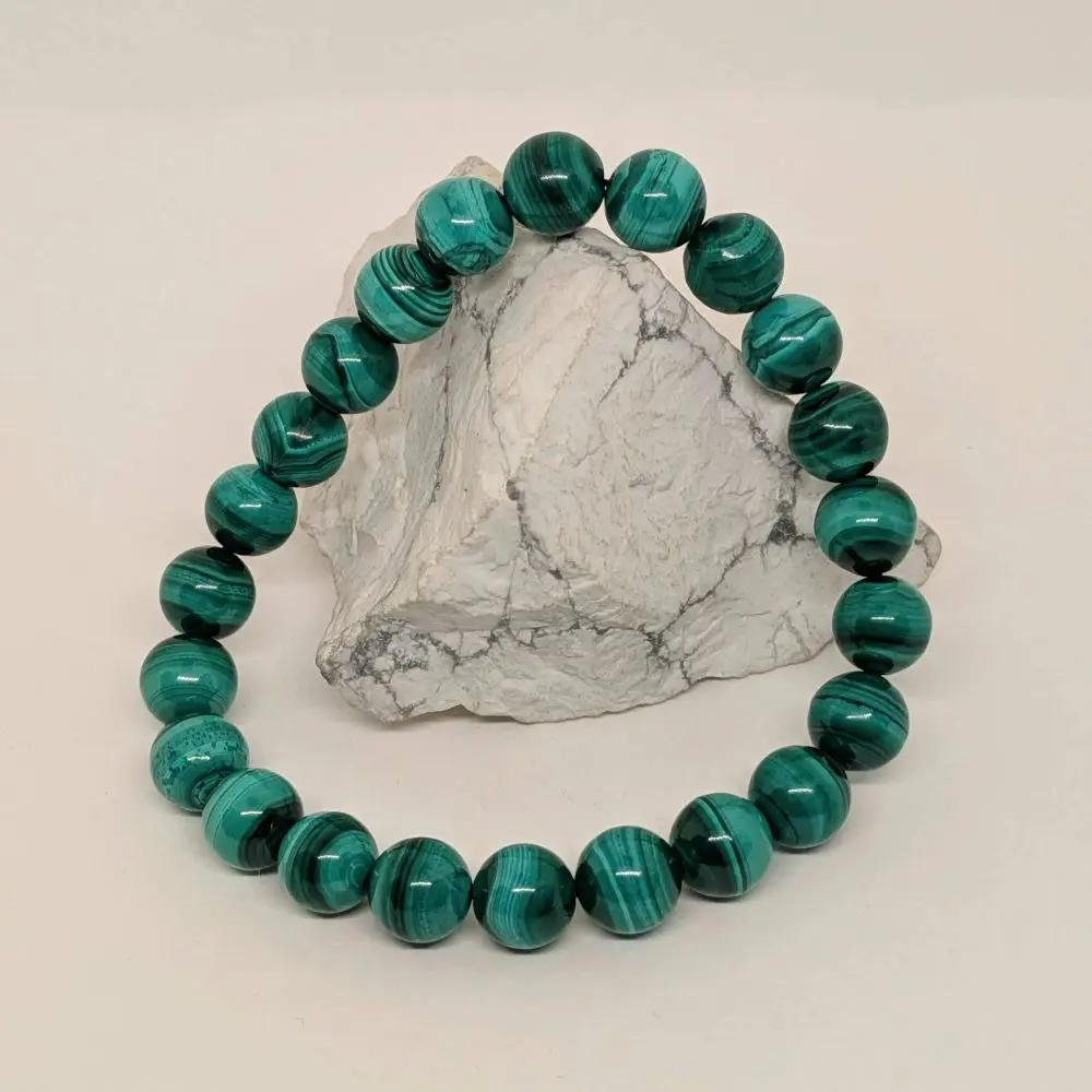 Malachite Bracelet – Transformation, Protection & Heart‑Centered Strength