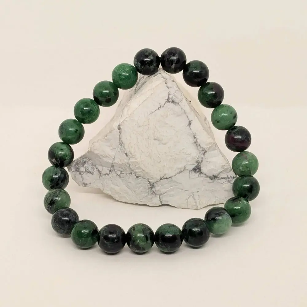 Ruby Zoisite Bracelet – Vitality, Courage & Heart‑Led Transformation